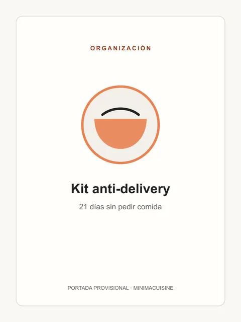Portada provisional del kit anti-delivery de MinimaCuisine