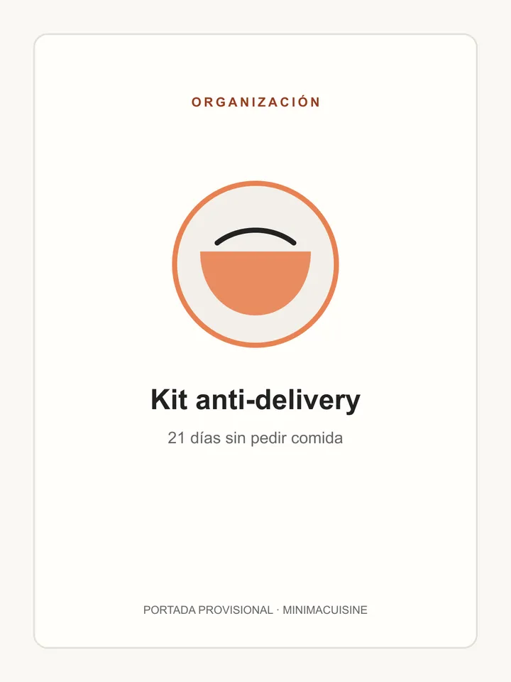 Portada provisional del kit anti-delivery de MinimaCuisine